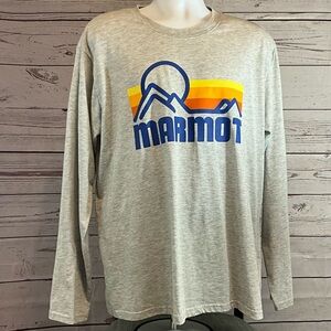 Marmot Heather Gray Long Sleeve Tee